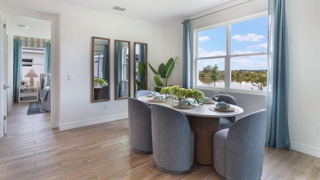 Representative furnished interior of a home built from the DENHAM by D.R. Horton in Lakes of Mount Dora, Mount Dora (Image 13).
