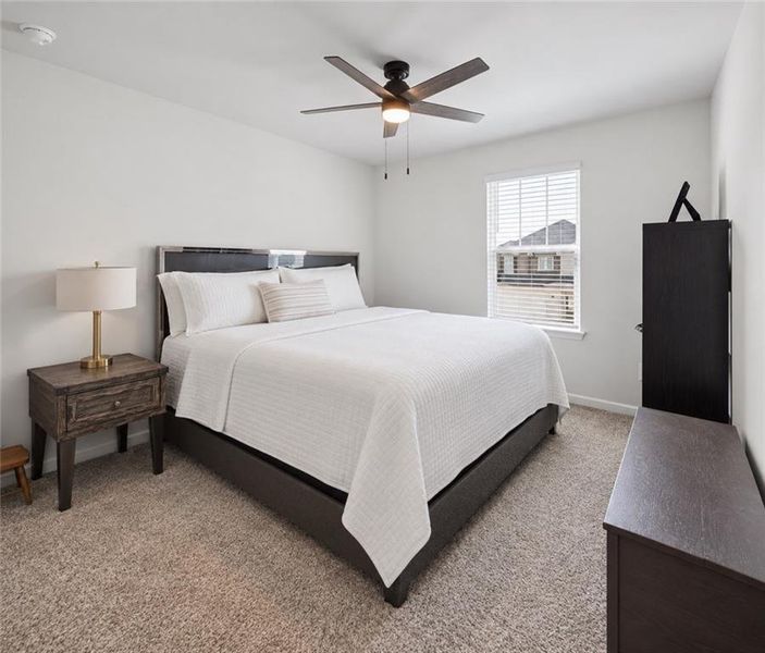 Furnished interior view inside a new home in Creekside at Oxford Park, Fairburn (Image 20).