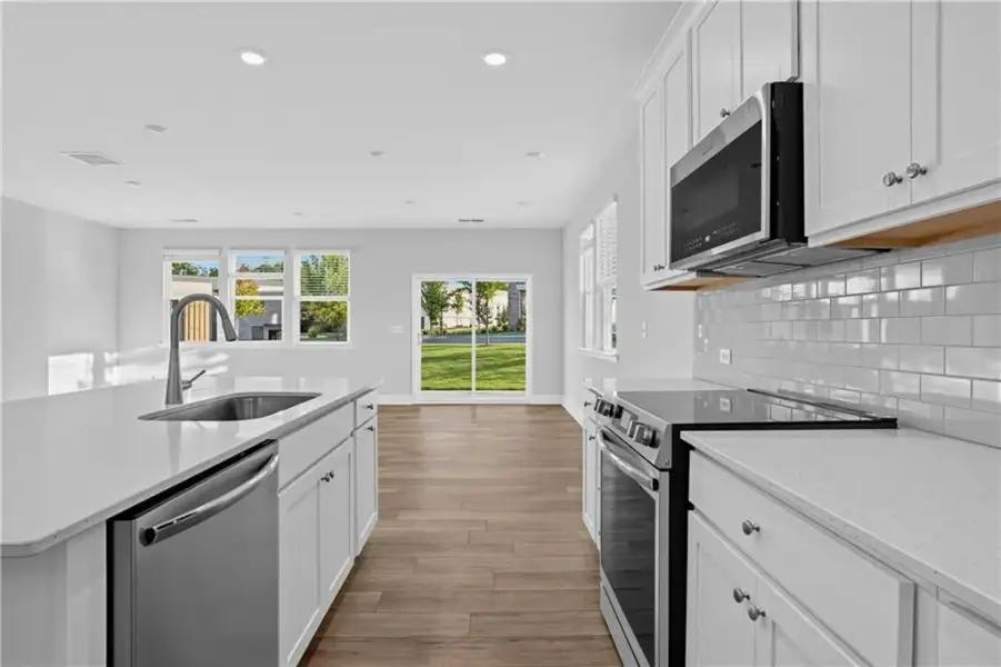 Furnished interior view inside a new home in Towns at Holly Springs, Holly Springs (Image 5).