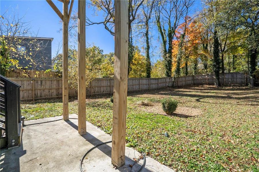 Exterior details and patio area of a home in , Atlanta (Image 21).