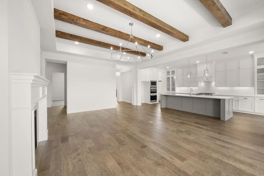 The Lorenzo III Family Room and Kitchen