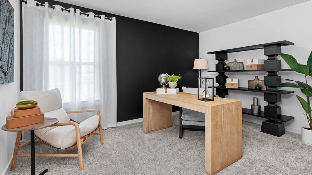 Furnished interior view inside a new home in Tamarron, Fulshear (Image 8).