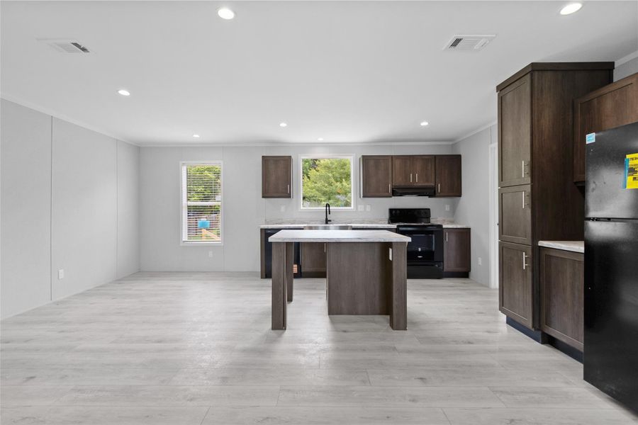 Furnished interior view inside a new home in , Cleveland (Image 3).