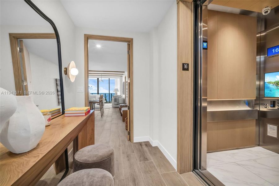 Furnished interior view inside a new home in , Pompano Beach (Image 9).