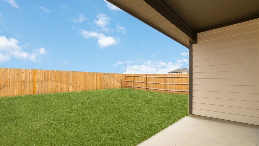 Exterior details and patio area of a home in Palomino, Manor (Image 4). Exterior details and patio area of a home in Palomino, Manor (Image 4).