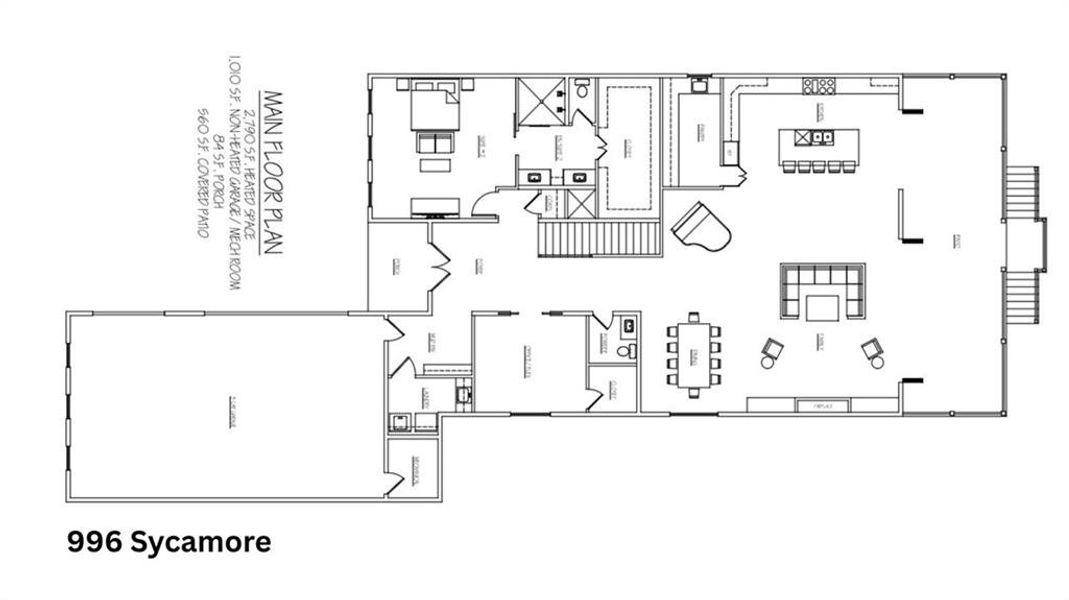 2D floor plan layout of this home in , Decatur, GA (Image 4).