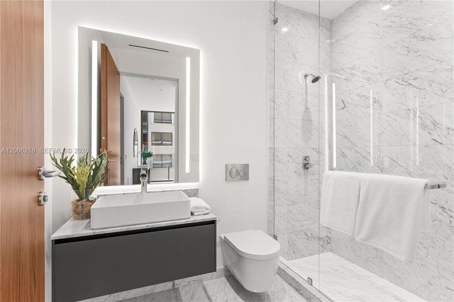 Furnished interior view inside a new home in , Miami (Image 28).