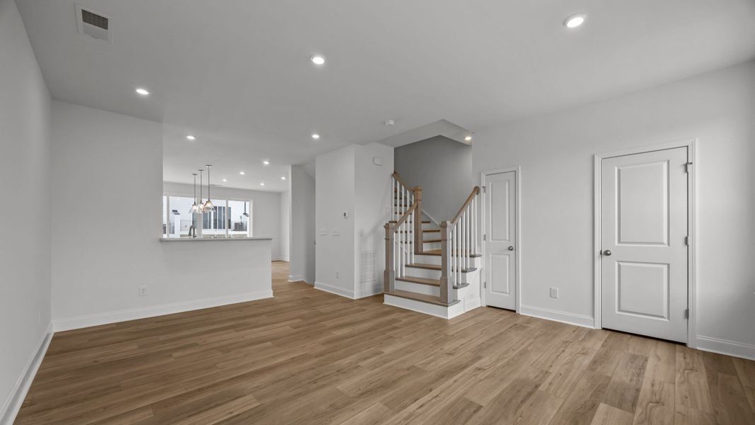 Landon Plan in River District by DRB Homes in Charlotte NC - Living Area