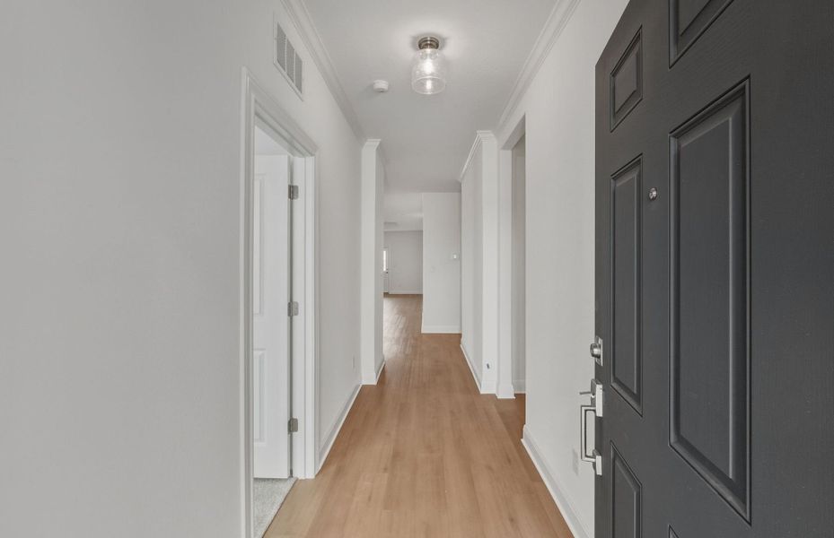 Spacious, unfurnished interior of a new home in Saddleback at Santa Rita Ranch, Liberty Hill (Image 16). Spacious, unfurnished interior of a new home in Saddleback at Santa Rita Ranch, Liberty Hill (Image 16).