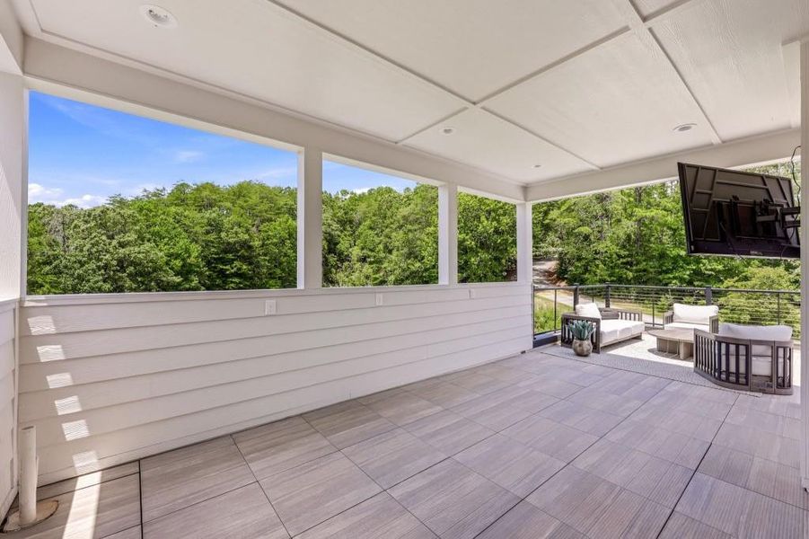 Exterior details and patio area of a home in , Helen (Image 3).