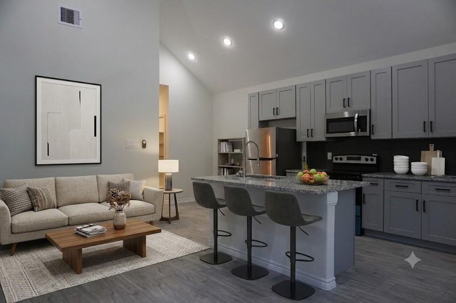 Furnished interior view inside a new home in , Willis (Image 11). Furnished interior view inside a new home in , Willis (Image 11).