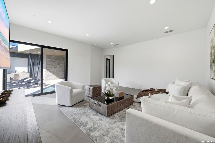 Furnished interior view inside a new home in , San Antonio (Image 50).