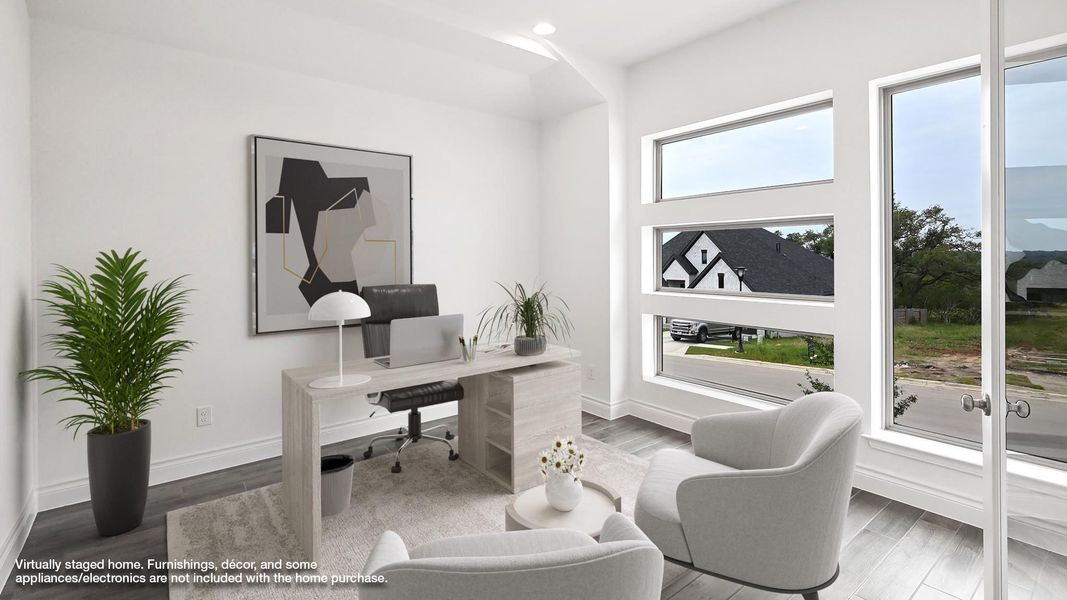 Furnished interior view inside a new home in La Cima 50', San Marcos (Image 8).