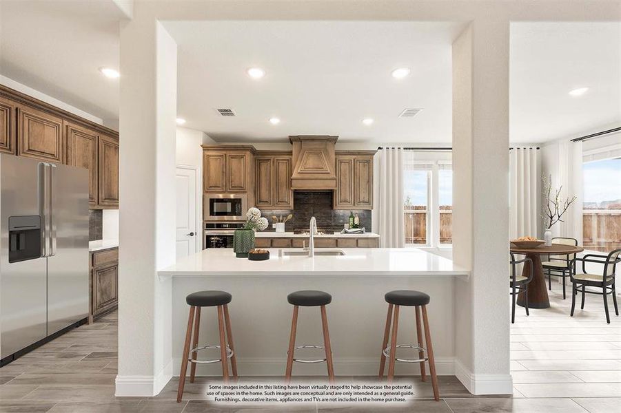 Furnished interior view inside a new home in Sonoma Verde, McLendon-Chisholm (Image 6).