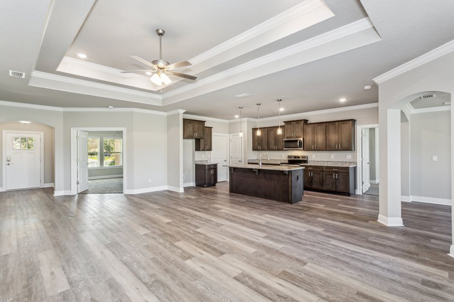 Representative unfurnished interior of a home built from the The Sapphire by Herbst Homes in Clear Water Landing, Milton (Image 23).