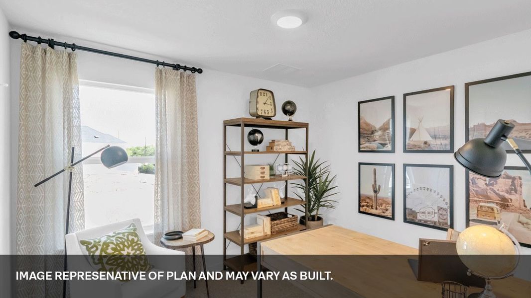 Furnished interior view inside a new home in Valverde, Bastrop (Image 17).