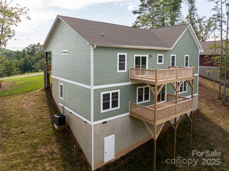 Exterior details and patio area of a home in , Mars Hill (Image 23).