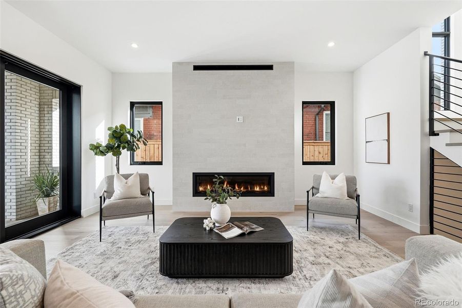 Furnished interior view inside a new home in , Denver (Image 37).