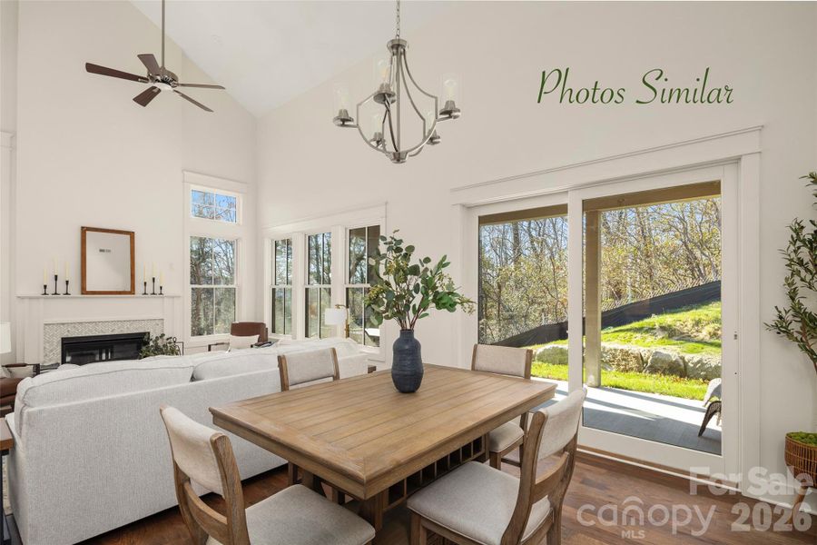 Furnished interior view inside a new home in , Hendersonville (Image 11).