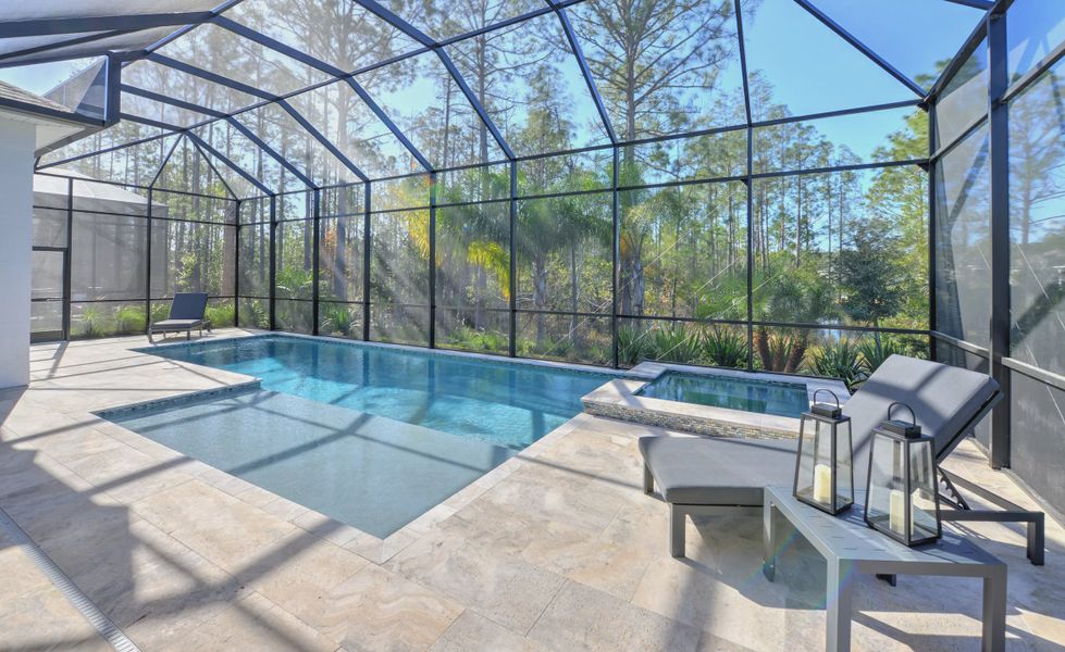 Exterior details and patio area of a home in Woodhaven, Port Orange (Image 20).