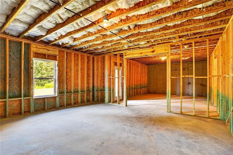 In-progress construction of a new home in The Manor at Gainesville Township, Gainesville, GA (Image 49).