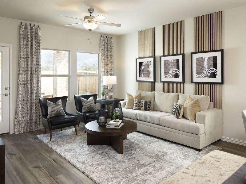 Furnished interior view inside a new home in Eastridge - Spring Series, McKinney (Image 7).