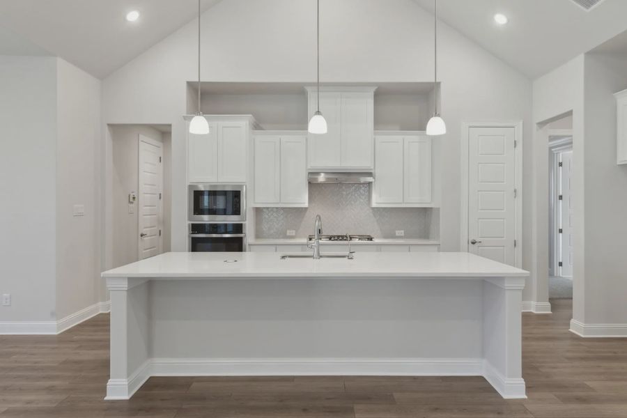 Representative furnished interior of a home built from the Andover by Chesmar Homes in Karis, Crowley (Image 5).