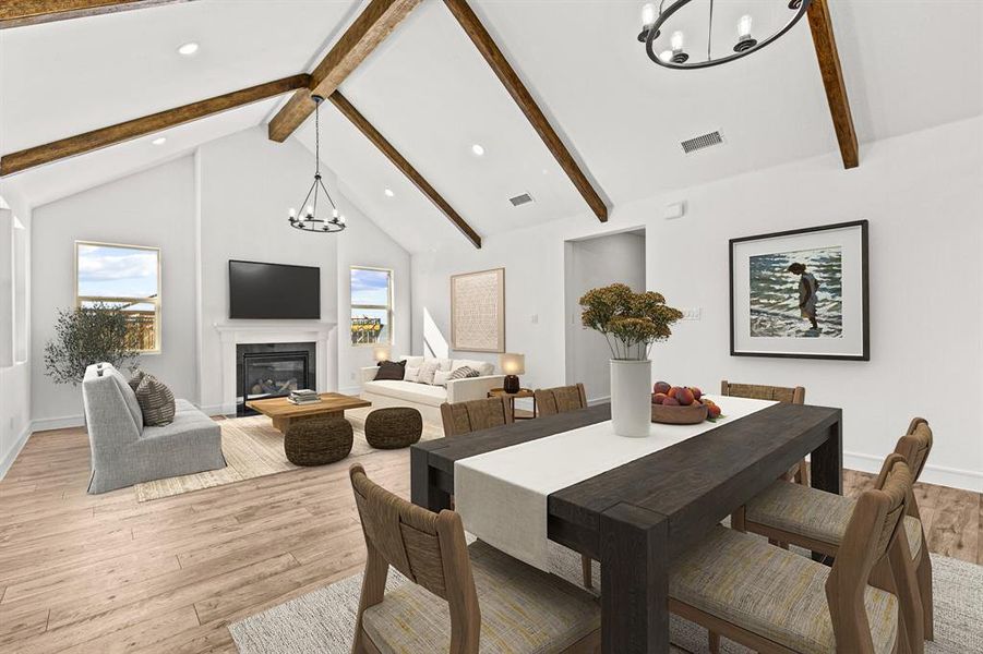 Furnished interior view inside a new home in Gateway Parks, Forney (Image 11).