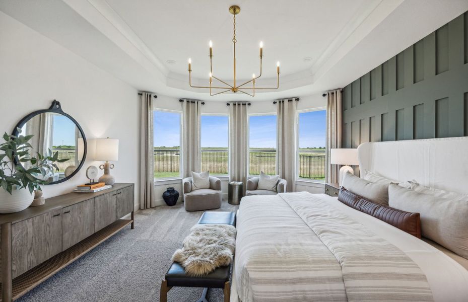 Furnished interior view inside a new home in Westside Preserve, Midlothian (Image 14).
