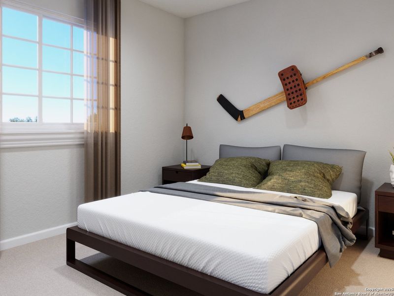 Furnished interior view inside a new home in Melissa Ranch, San Antonio (Image 8).