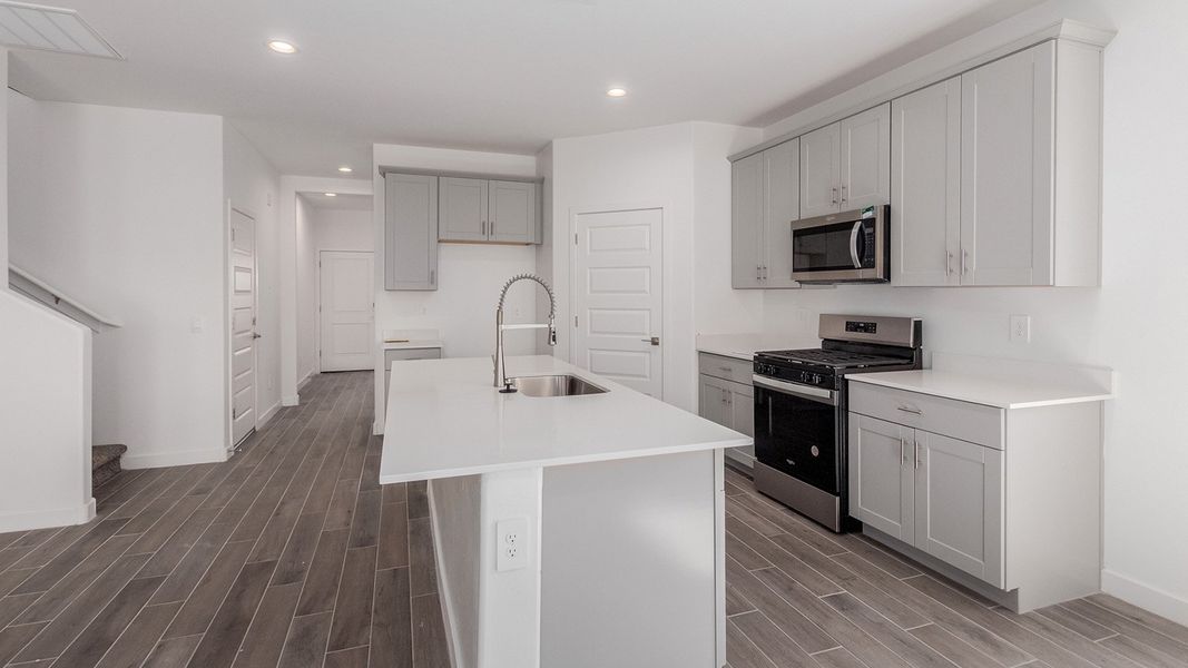 Representative furnished interior of a home built from the River by D.R. Horton in The Oasis at Rocking K, Vail (Image 6).