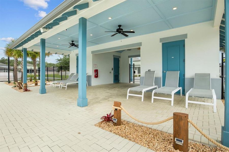 Exterior details and patio area of a home in , Lakeland (Image 4). Exterior details and patio area of a home in , Lakeland (Image 4).