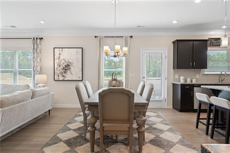 Furnished interior view inside a new home in Hawks View, Ringgold (Image 12).