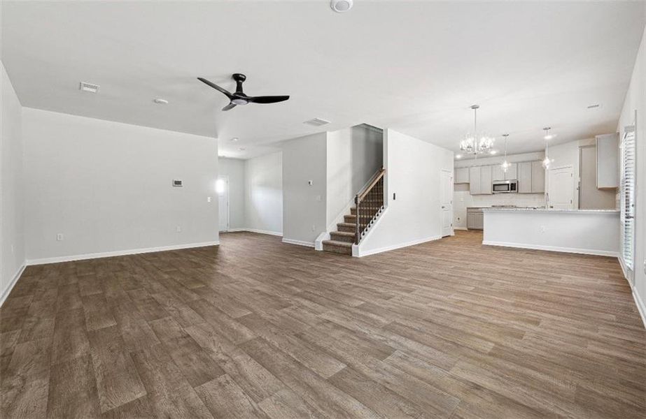 Spacious, unfurnished interior of a new home in River Walk Farm, Covington (Image 9).