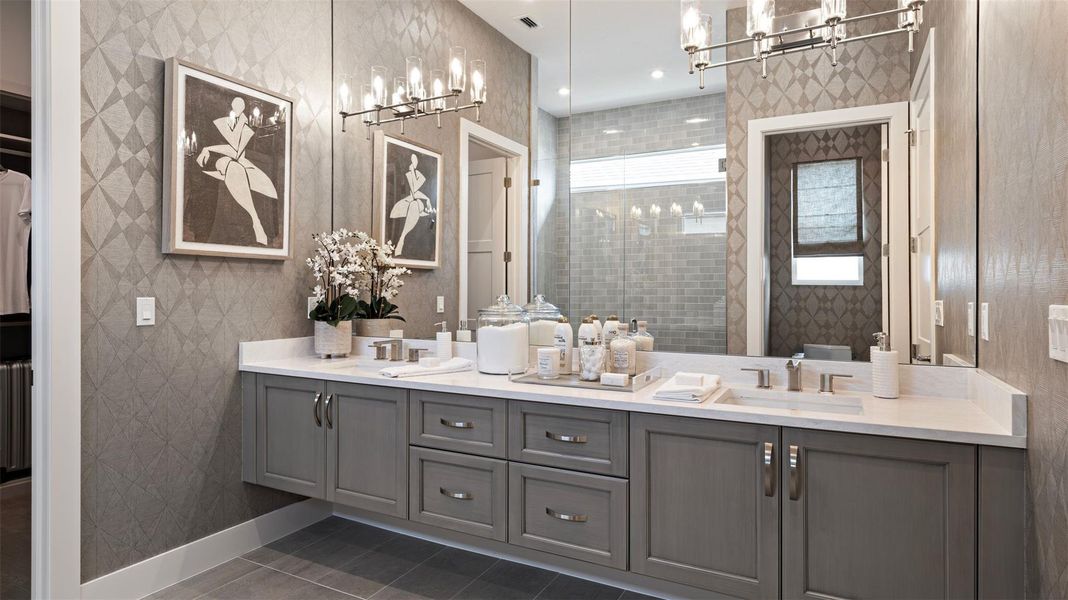 Furnished interior view inside a new home in L'Ambiance at Avenir, Palm Beach Gardens (Image 33).