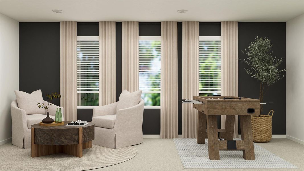 Furnished interior view inside a new home in Moore Landing, Magnolia (Image 27).