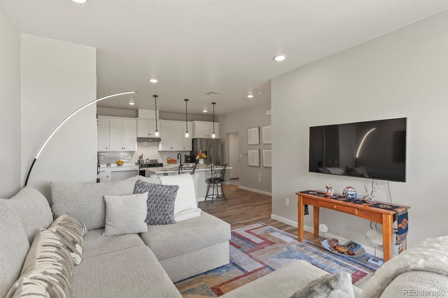 Furnished interior view inside a new home in Stonegate Condos, Parker (Image 4).