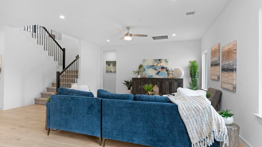 Furnished interior view inside a new home in Tamarron, Fulshear (Image 18).