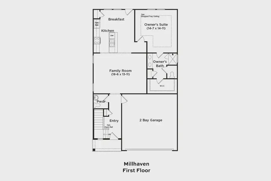 2D floor plan layout of this home in Sidney Creek Single Family, Zebulon, NC (Image 3). 2D floor plan layout of this home in Sidney Creek Single Family, Zebulon, NC (Image 3).