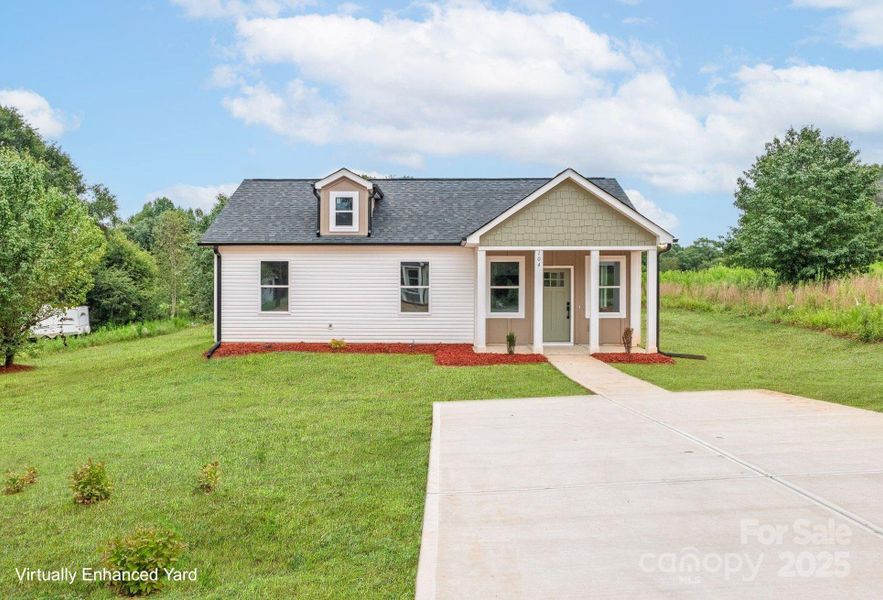 Front exterior of a new home in , Shelby, NC, highlighting curb appeal (Image 25).