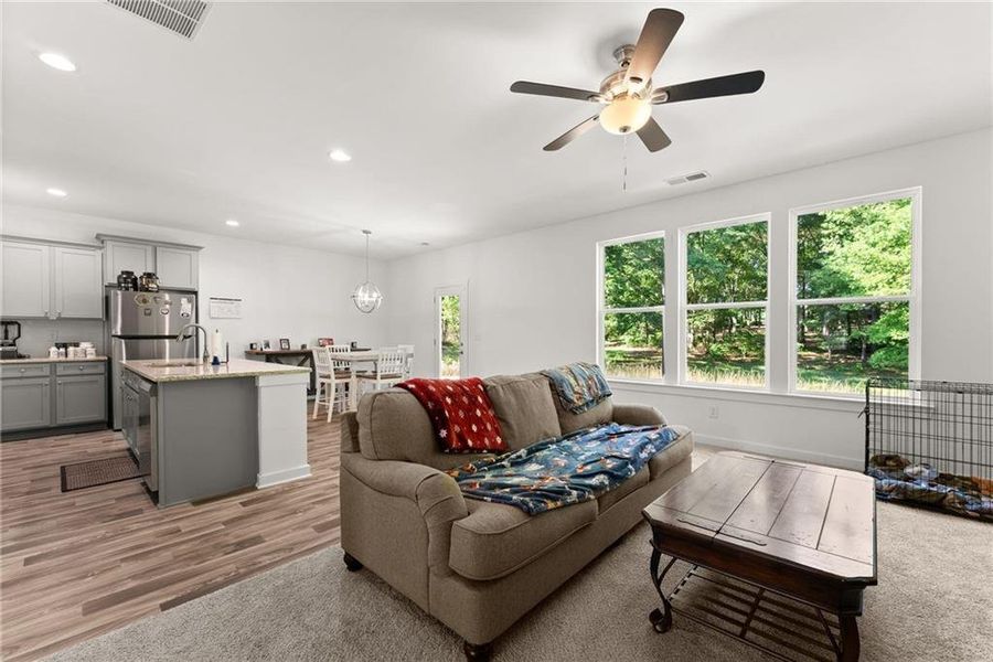 Furnished interior view inside a new home in Ellington Farms, Statham (Image 7).