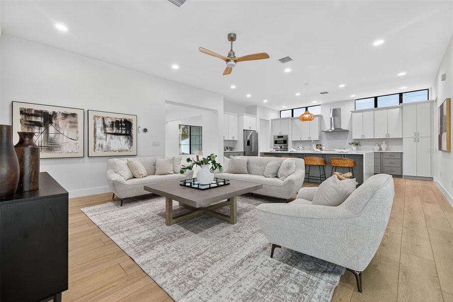 Furnished interior view inside a new home in , St. Petersburg (Image 12).