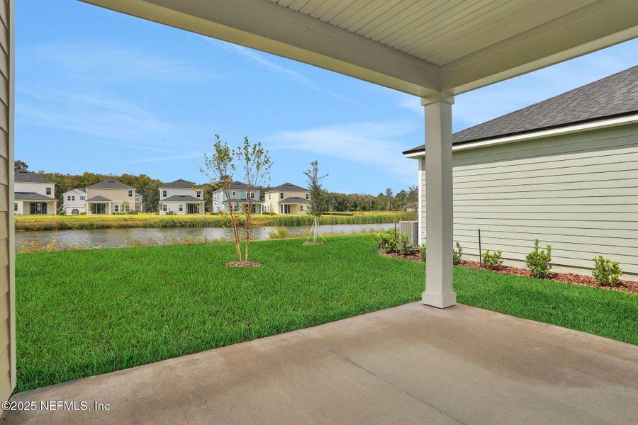 Exterior details and patio area of a home in TrailMark, St. Augustine (Image 24).
