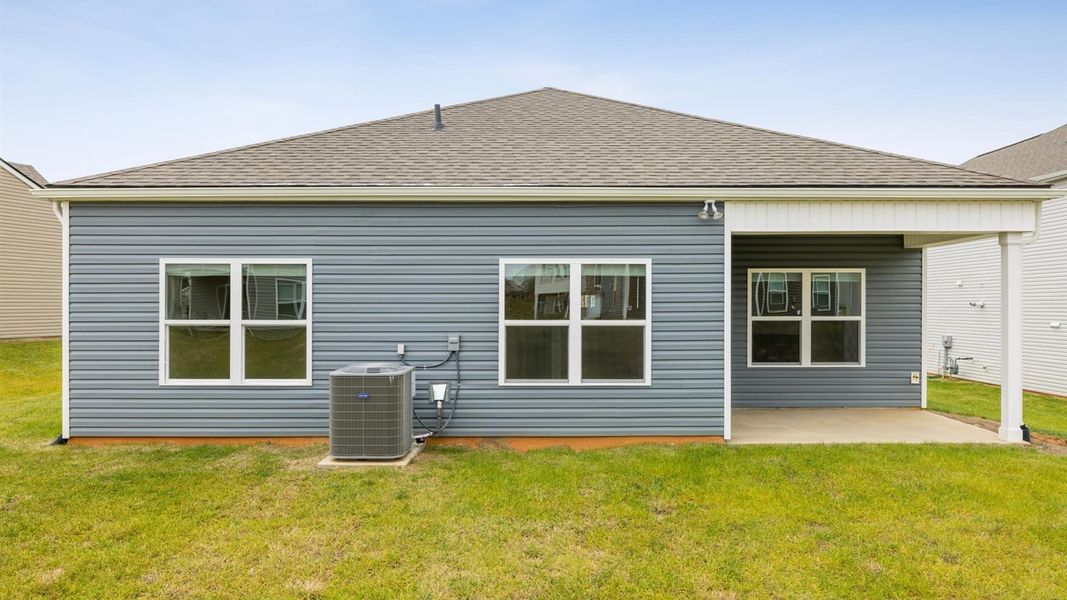 Exterior details and patio area of a home in Millstone Village, Morristown (Image 2).