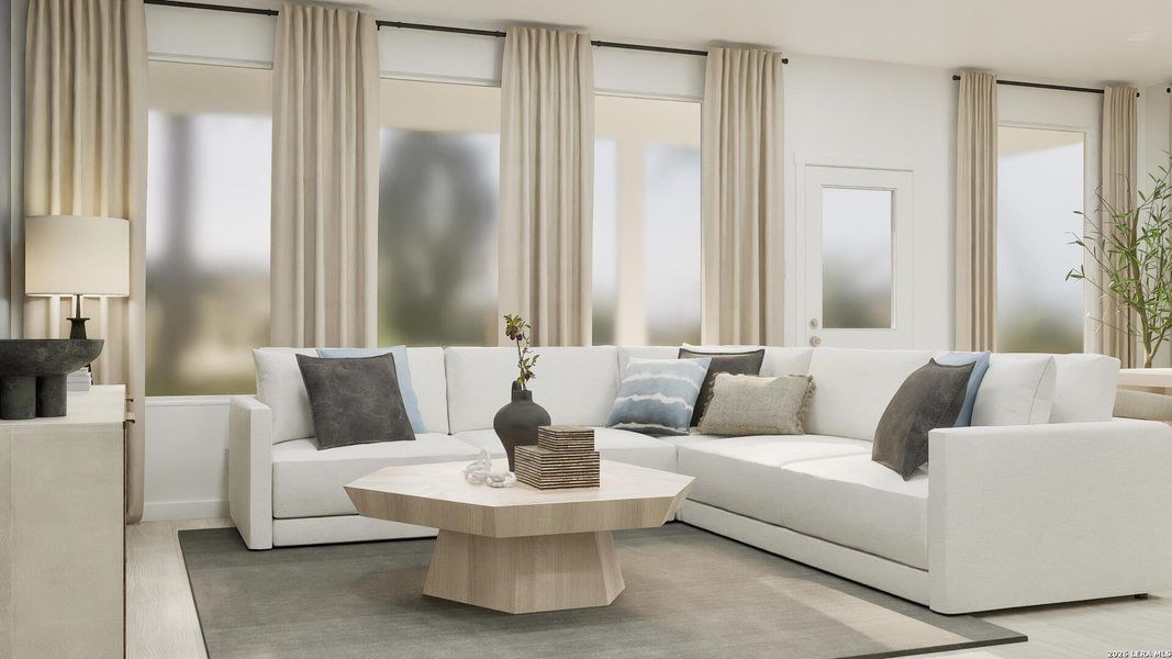 Furnished interior view inside a new home in Voss Farms, New Braunfels (Image 11).