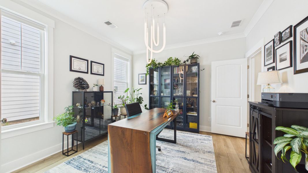 Furnished interior view inside a new home in Hewing Farms, Summerville (Image 50).