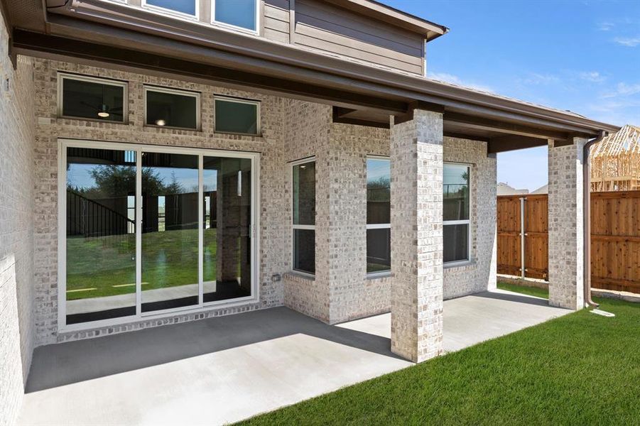 Exterior details and patio area of a home in Inspiration, Lucas (Image 4). Exterior details and patio area of a home in Inspiration, Lucas (Image 4).