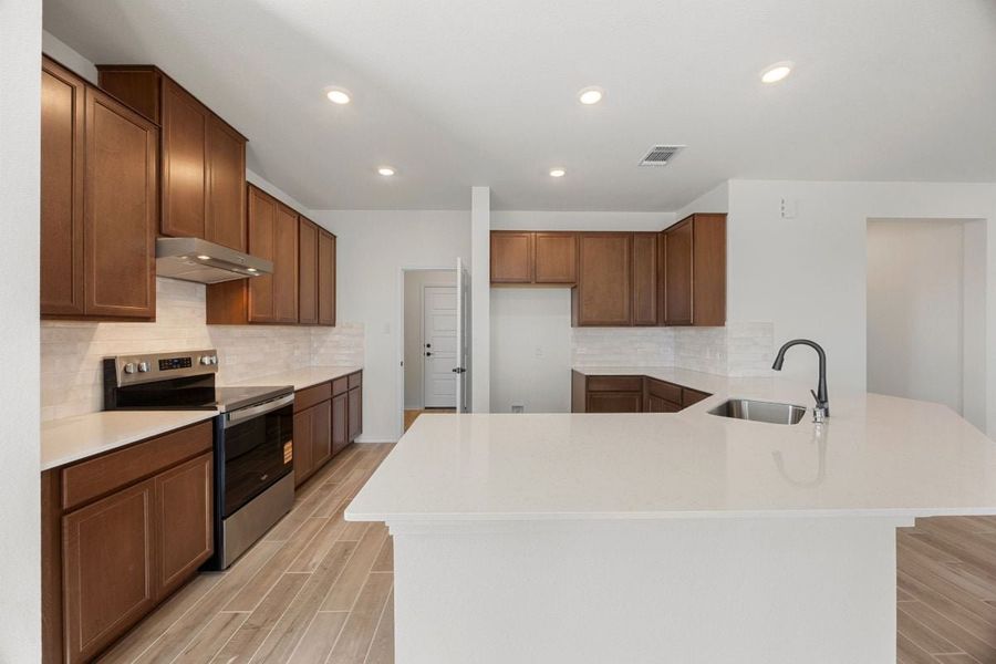 Furnished interior view inside a new home in Overlook Ranch, Georgetown (Image 4).