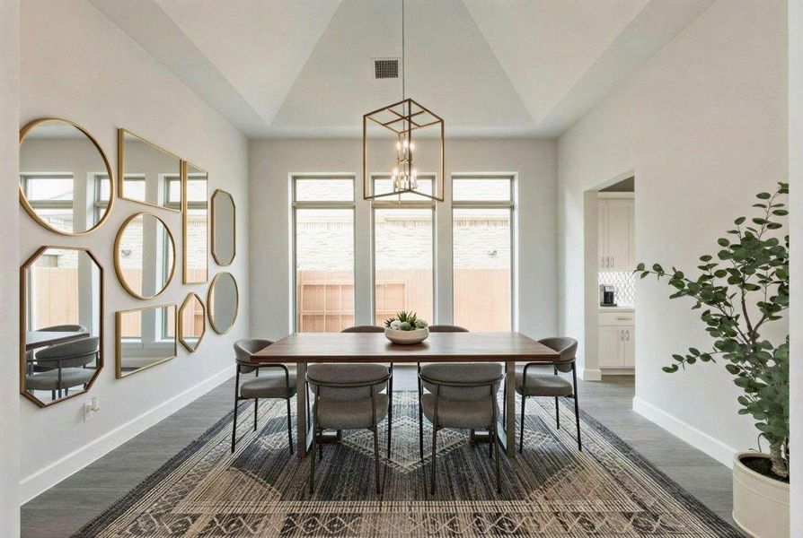 Furnished interior view inside a new home in Elyson, Katy (Image 42).