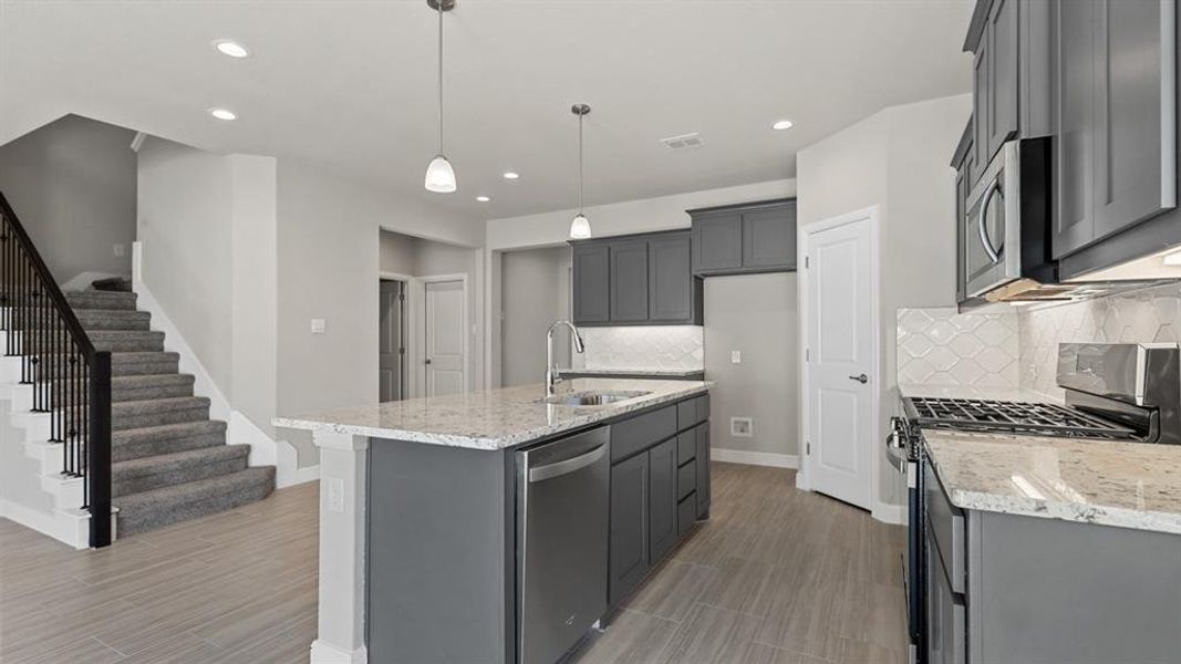 Furnished interior view inside a new home in Treeline, Justin (Image 7).